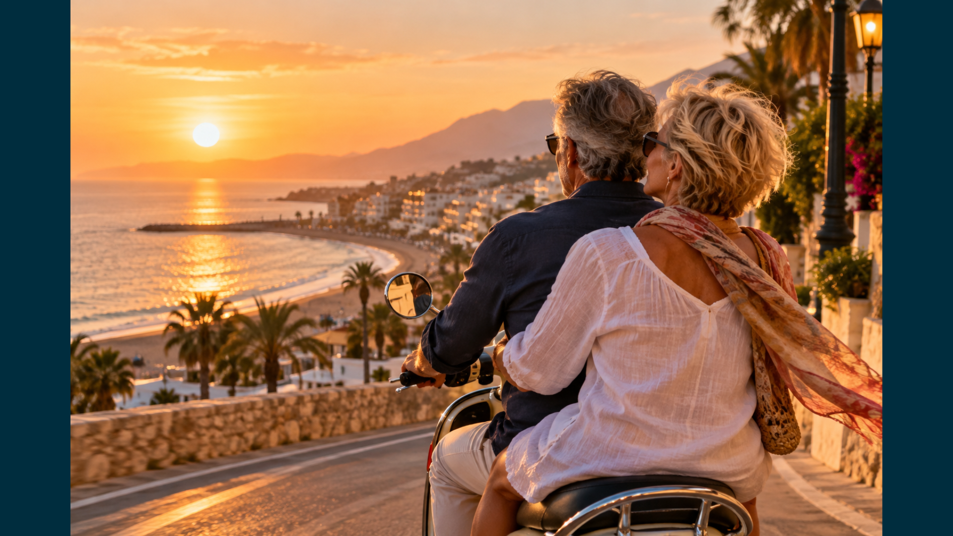Costa del Sol, samen toeren scooter