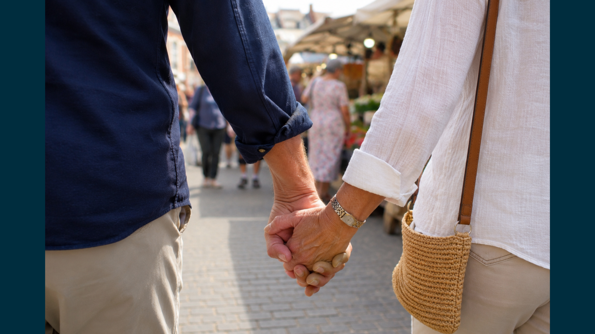 Hand in hand slenteren