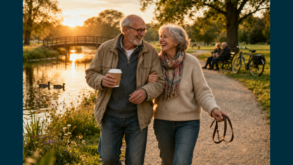 Liefde, samen wandelen, genieten