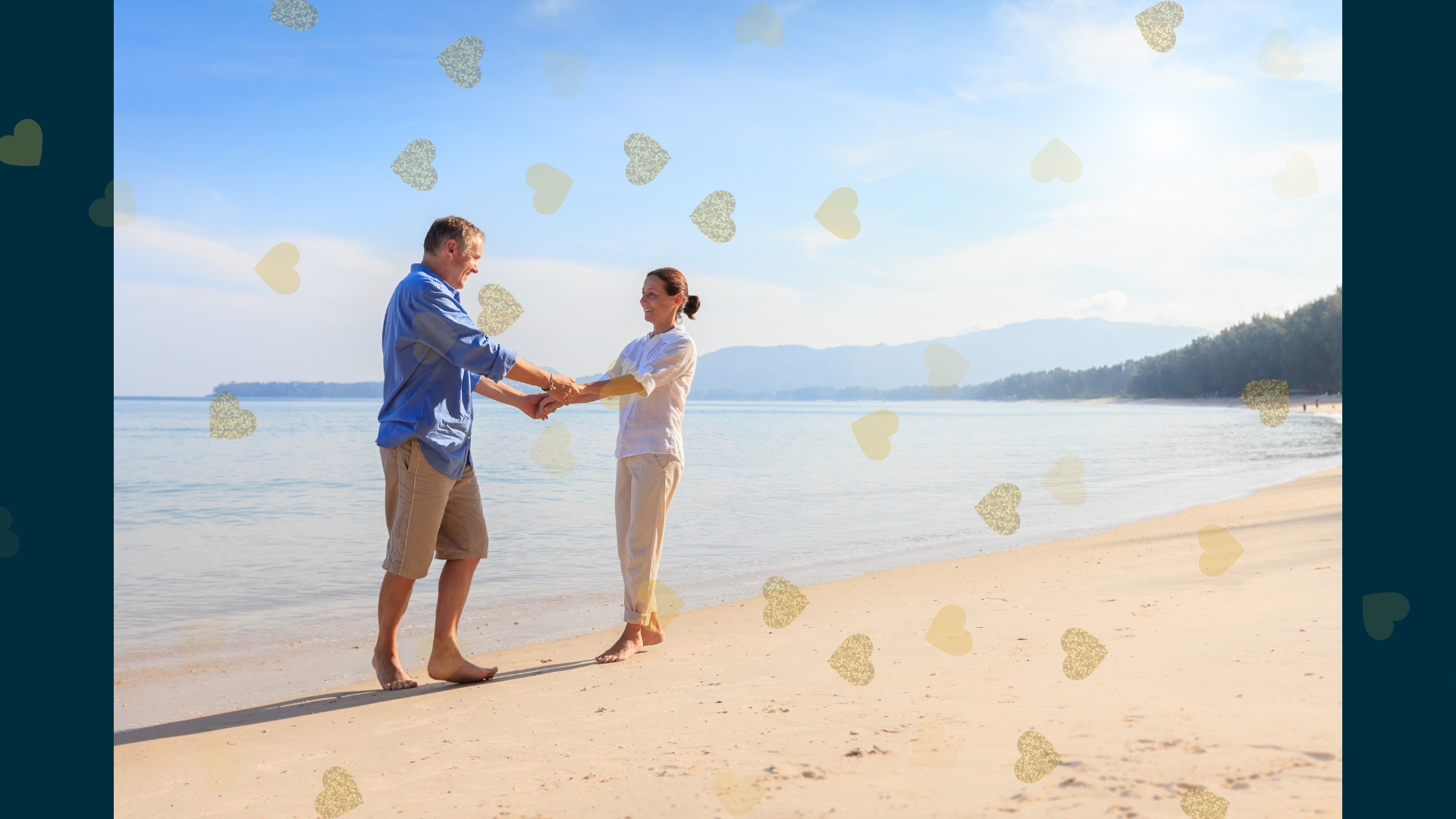Plezier verbinding samen strand romantisch