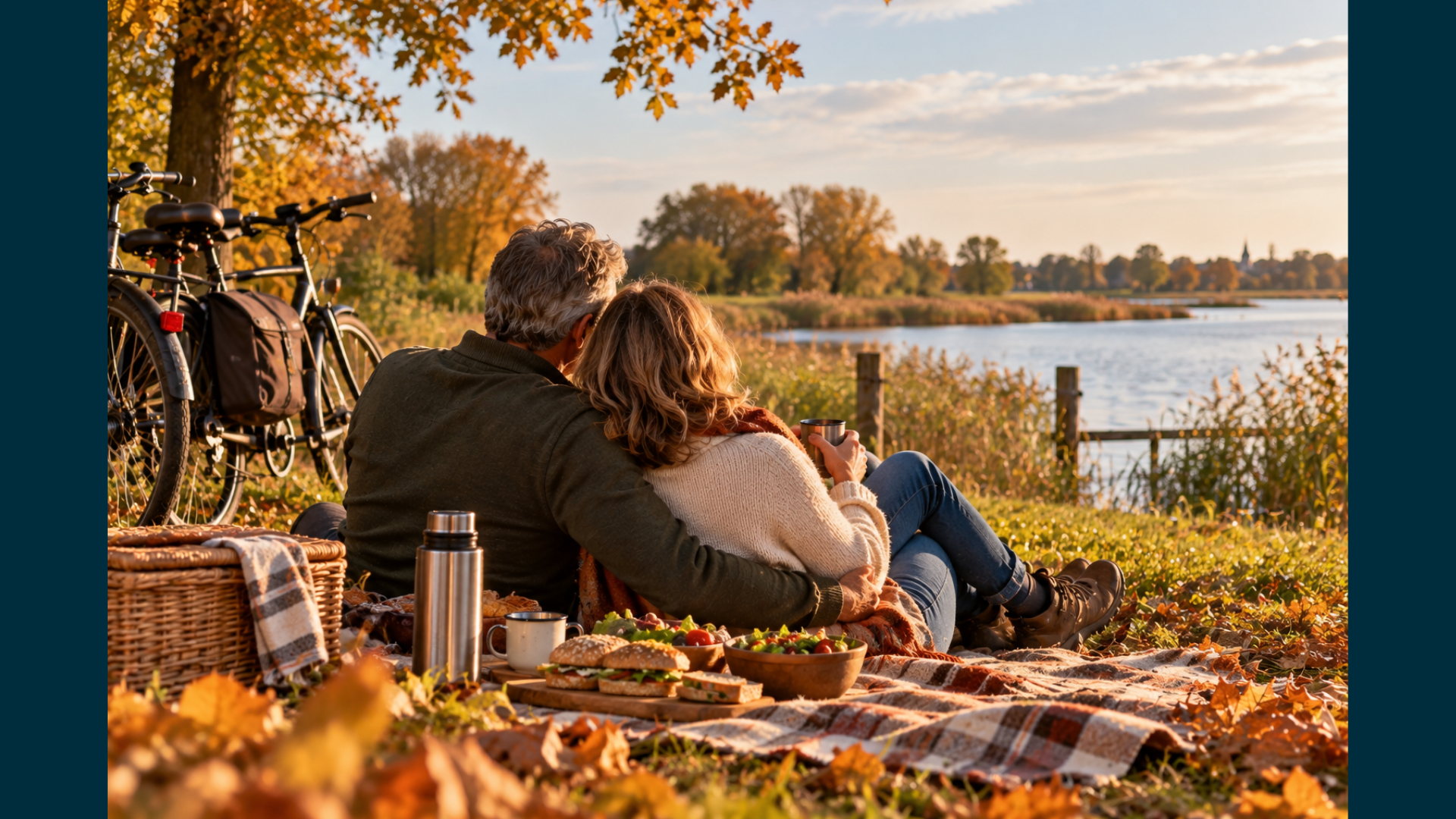 Samen fietsen, picknicken, genieten