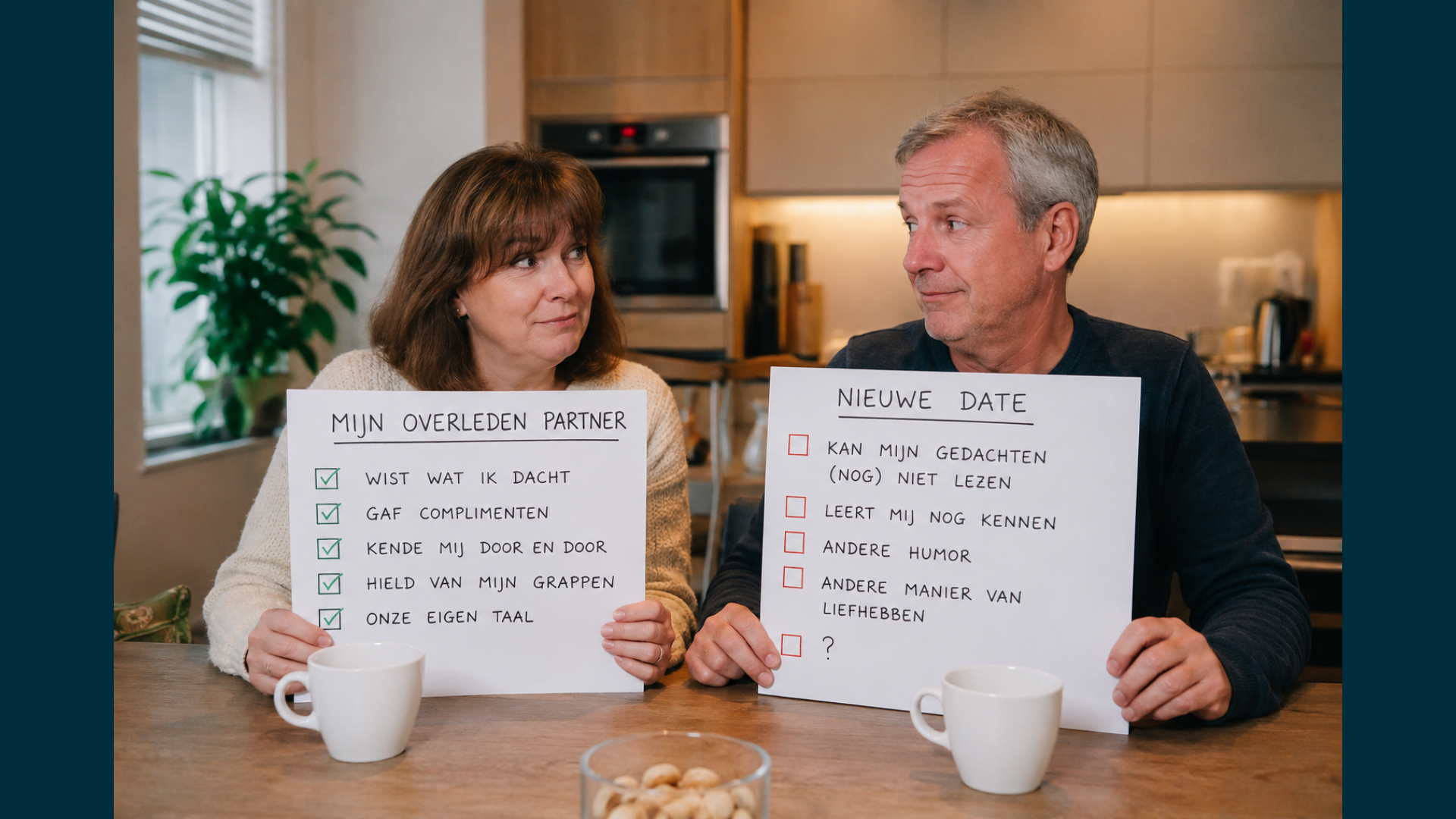 Vergelijken met overleden partner